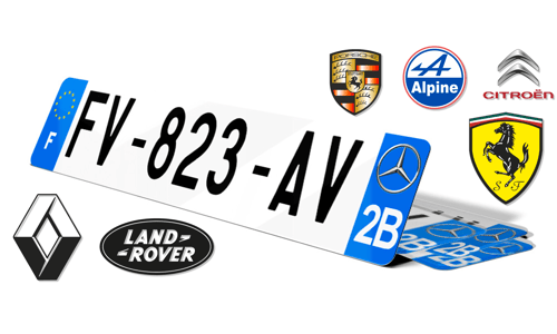 Plaque Immatriculation par marque de voiture