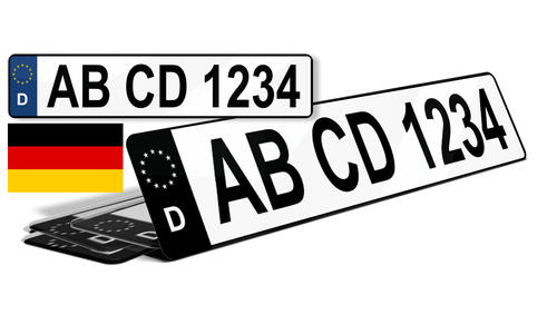 Plaque immatriculation Allemagne