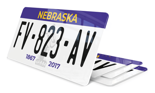 Plaque immatriculation Nebraska 2 USA 30x15