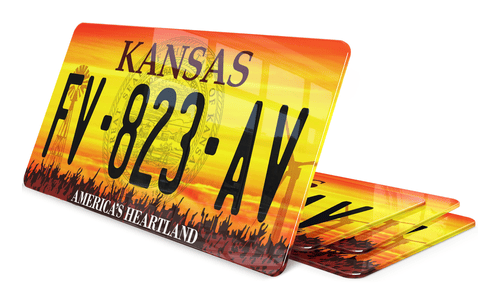 Plaque immatriculation Kansas USA 30x15