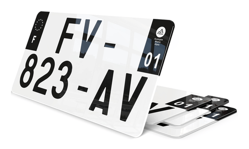 Plaque Immatriculation US Noire 30*15