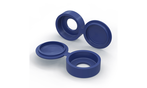 Lot de 2 caches rivets bleus