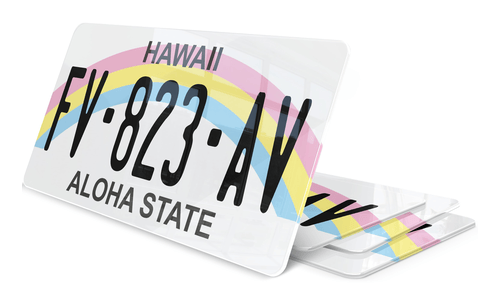 Plaque immatriculation Hawaii Aloha USA 30x15cm
