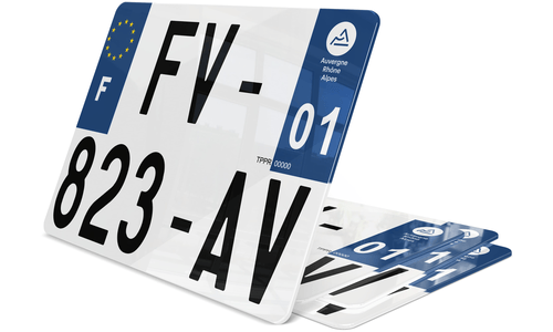 Plaque immatriculation SUV Arrière