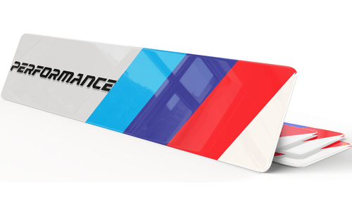 Plaque d'Immatriculation Décorative BMW M Performance