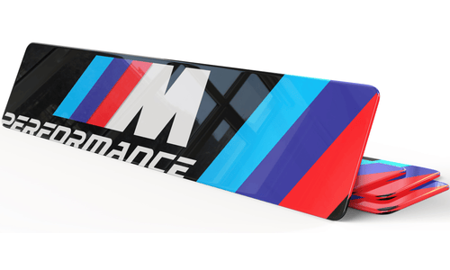 Plaque d'Immatriculation Décorative BMW M Performance