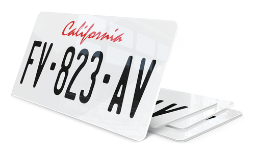 Plaque immatriculation California USA 30x15cm