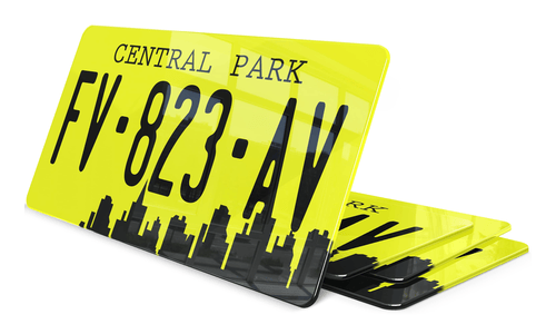 Plaque immatriculation NY Central Park USA 30x15cm