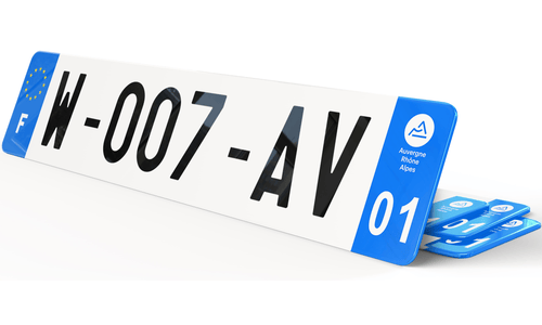 Plaque immatriculation W Garage