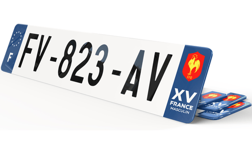 Plaque Immatriculation quinze de France