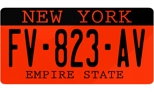 Plaque immatriculation New York 3 USA 30x15cm