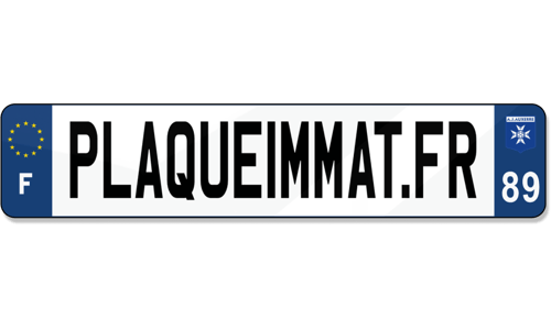 Plaque immatriculation Auxerre
