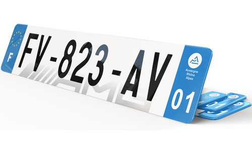 Plaque immatriculation Fond bas Mercedes AMG