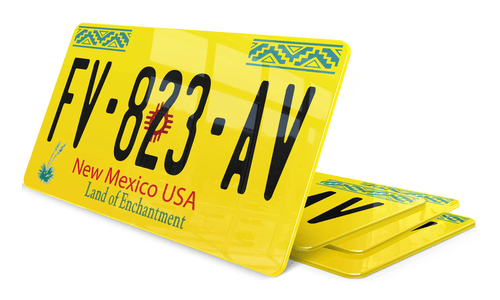 Plaque immatriculation Nouveau Mexique 2 USA 30x15