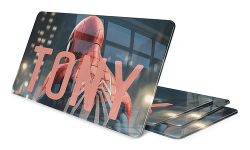 Plaque Prénom Spiderman Dos