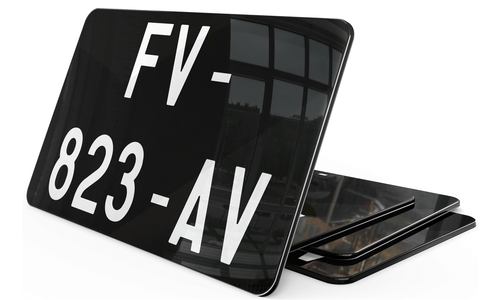 Plaque Immatriculation Collection Moto 21*13