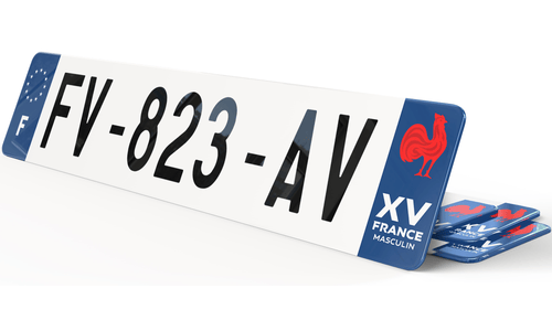Plaque immatriculation 15 de France