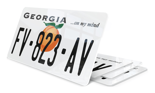 Plaque immatriculation Georgia USA 30x15cm
