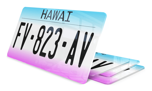 Plaque immatriculation Hawai USA 30x15cm