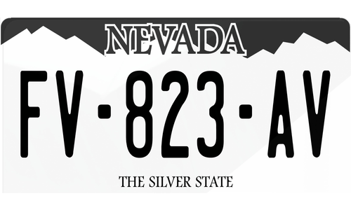 Plaque immatriculation Nevada 3 USA 30x15cm