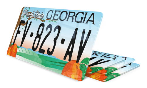 Plaque immatriculation Georgie Peach State USA 30x15
