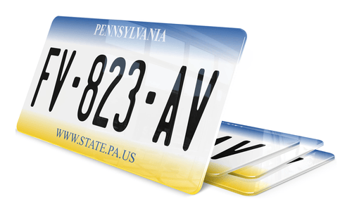 Plaque immatriculation Pennsylvanie 2 USA 30x15