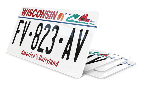 Plaque immatriculation Wisconsin USA 30x15