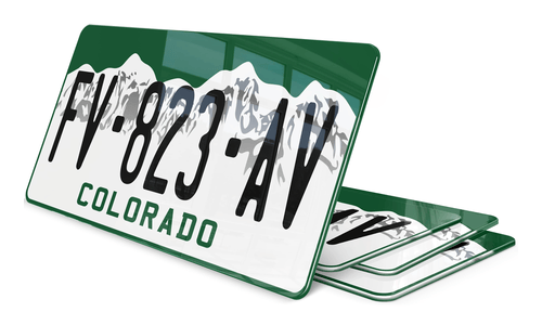 Plaque immatriculation Colorado USA 30x15