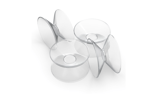 Lot de 4 ventouses Double face