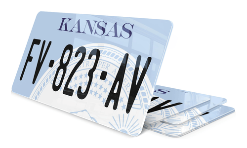 Plaque immatriculation Kansas 2 USA 30x15