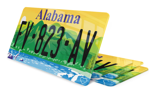 Plaque immatriculation Alabama 2 USA 30x15