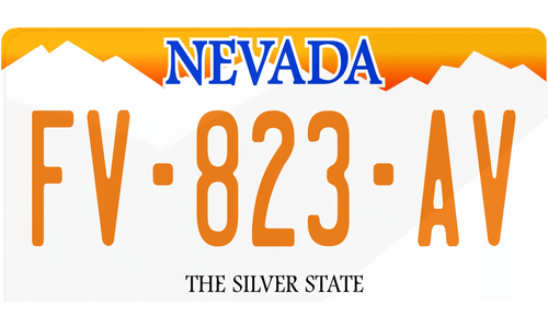 Plaque immatriculation Nevada USA 30x15cm