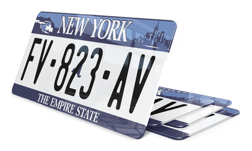 Plaque immatriculation New York 2 USA 30x15cm