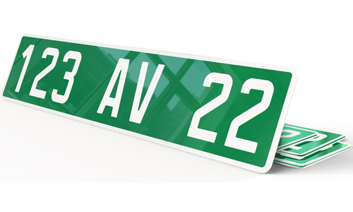 Plaque immatriculation Consulaire