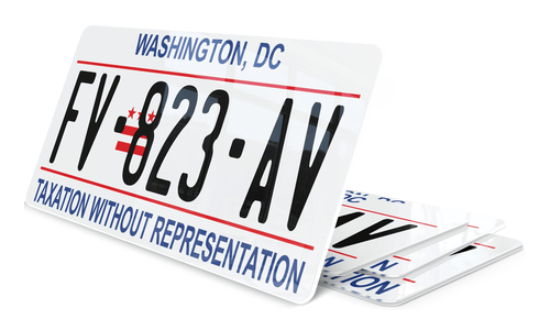 Plaque immatriculation Washington DC USA 30x15