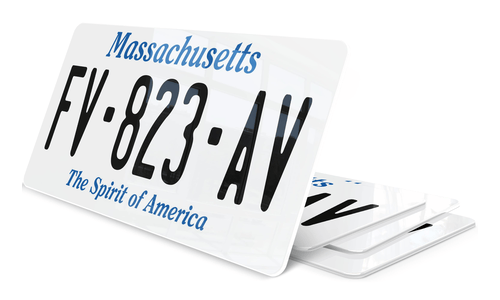 Plaque immatriculation Massachusetts The Spirit Of America USA 30x15