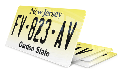 Plaque immatriculation New Jersey USA 30x15