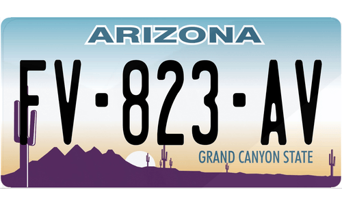 Plaque immatriculation Arizona USA 30x15cm