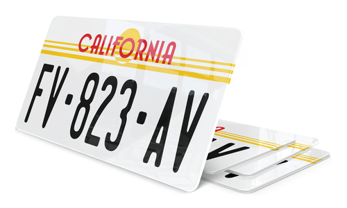Plaque immatriculation Californie USA 30x15cm