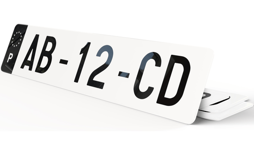 Plaque immatriculation Portugal noire 2020