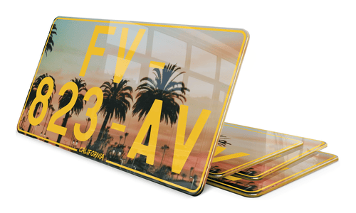 Plaque Immatriculation US California