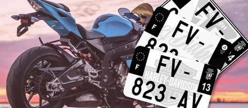 Plaque immatriculation par Marque de Moto