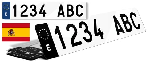 Plaque Immatriculation Espagne