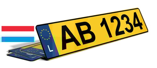 Plaque immatriculation Luxembourg