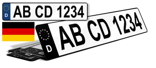 Plaque immatriculation Allemagne