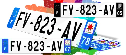 Plaque Immatriculation par région