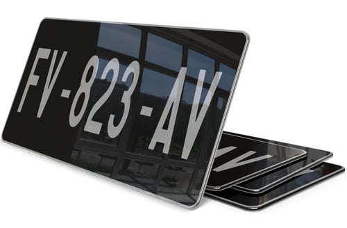 Plaque Immatriculation US 1 ligne