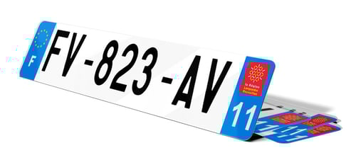 Plaque d'immatriculation Aude 11