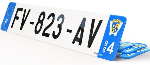 Plaque immatriculation Terres Australes et Antarctiques Françaises