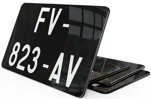 Plaque Immatriculation Collection Moto 21*13